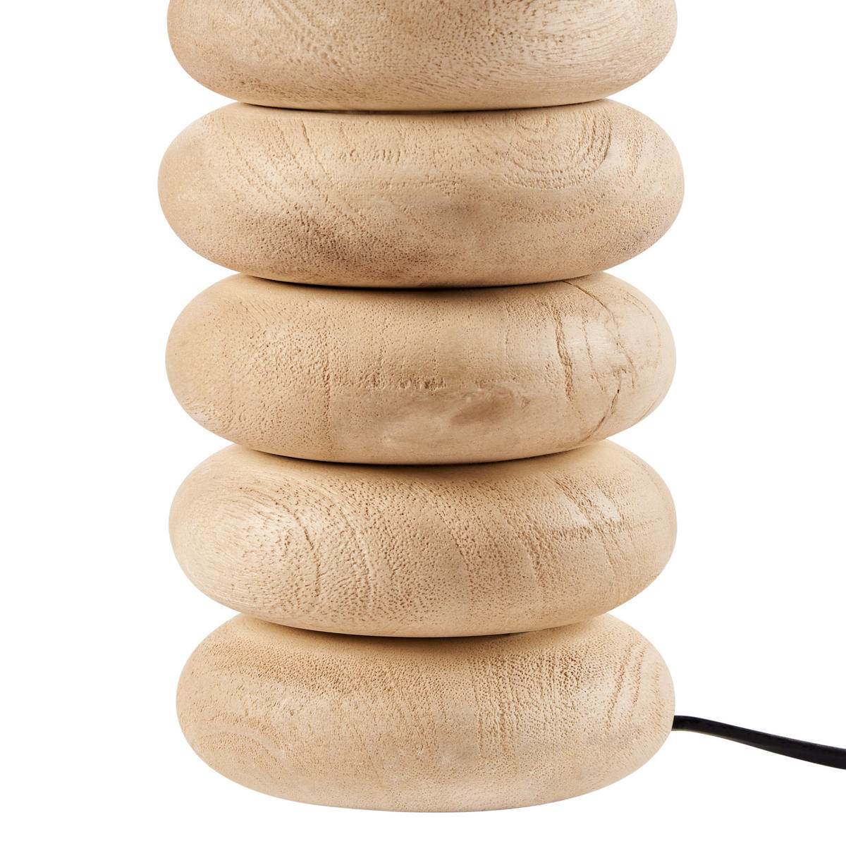 TISCHLAMPE Mangoholz Hellbraun Betwa - Hellbraun/Beige, Holz (25/25/41cm) - Beliani