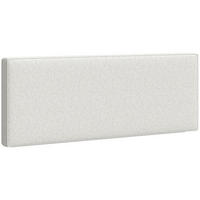 KOPFTEIL Polyester Eukalyptusholz Cremeweiß - Creme, Textil (10/60/160cm) - HOMCOM