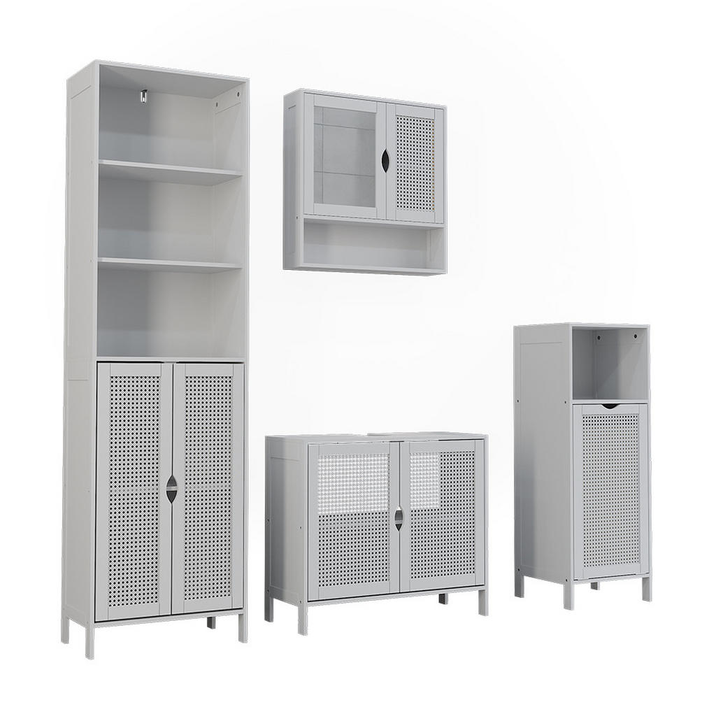 SET MOBILIER BAIE Liora, Alb, 4 piese