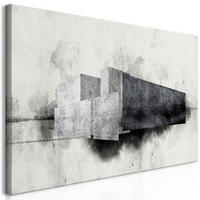 KUNSTDRUCK Schwarz-Weiß 120/60 cm - Schwarz, Textil (120/60cm) - KUNSTLOFT