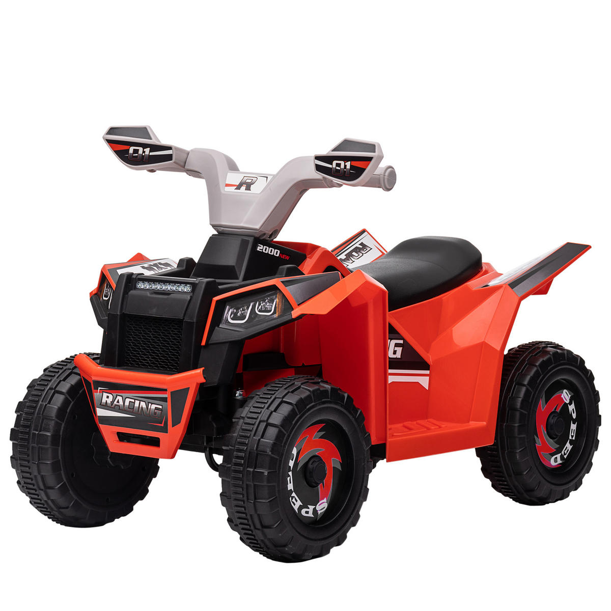 ELEKTRO-QUAD DE-13031 Vor-/Rückwärtsgang Rot - Rot, Kunststoff (70/41.5/48.5cm) - ComfortXL