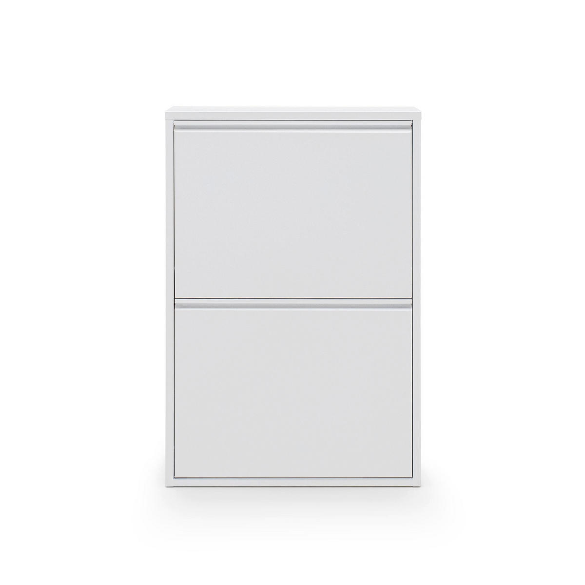 MÜLLEIMER 4 Fach Weiß Mülltrennsystem aus Metall - Weiß, Metall (62/92/25cm) - Gowoll