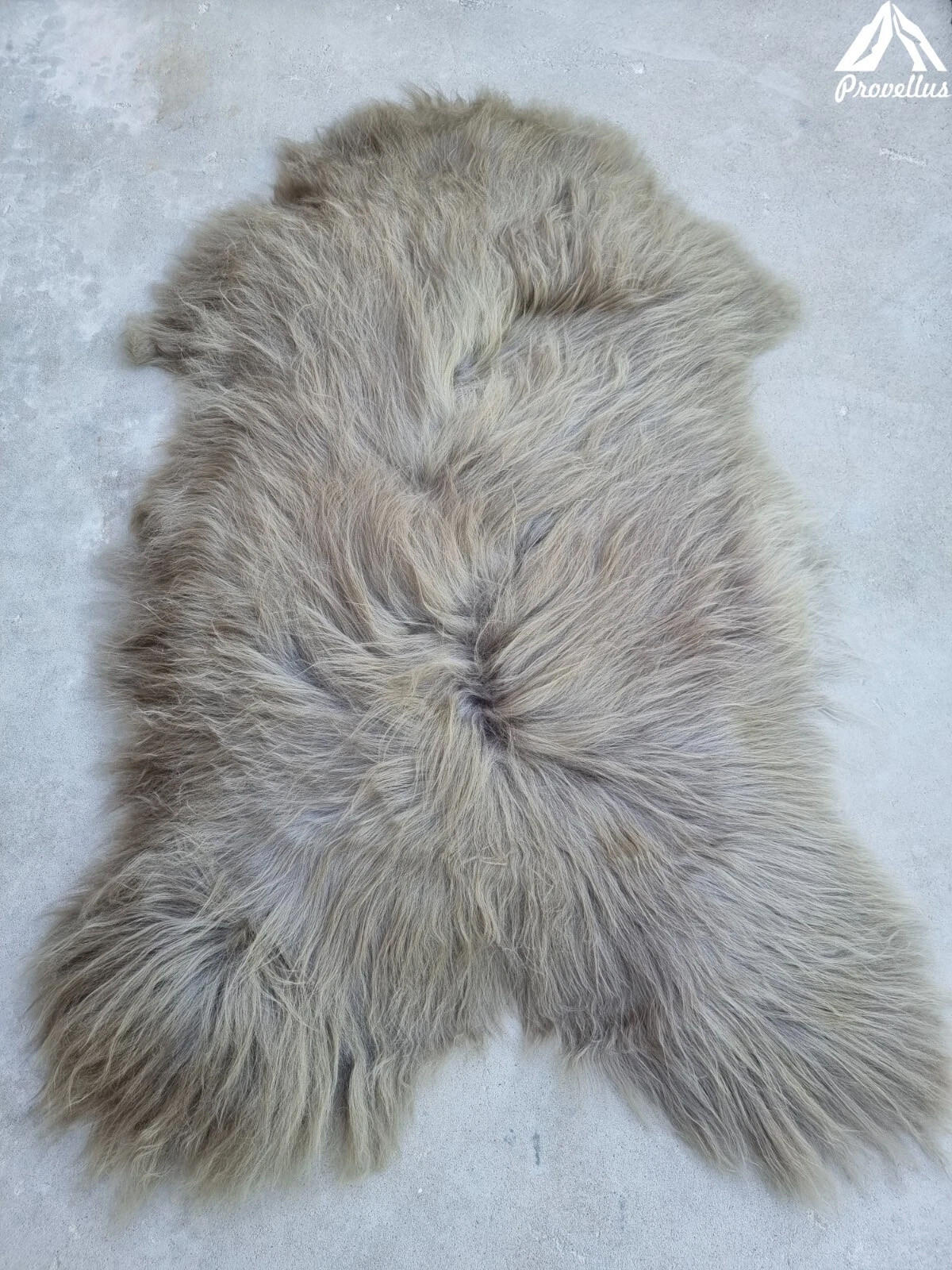 SCHAFFELL Langhaar skandinavisch weich chromfrei Hell Taupe ca. 115 cm - Taupe, Fell (65/115cm) - Provellus