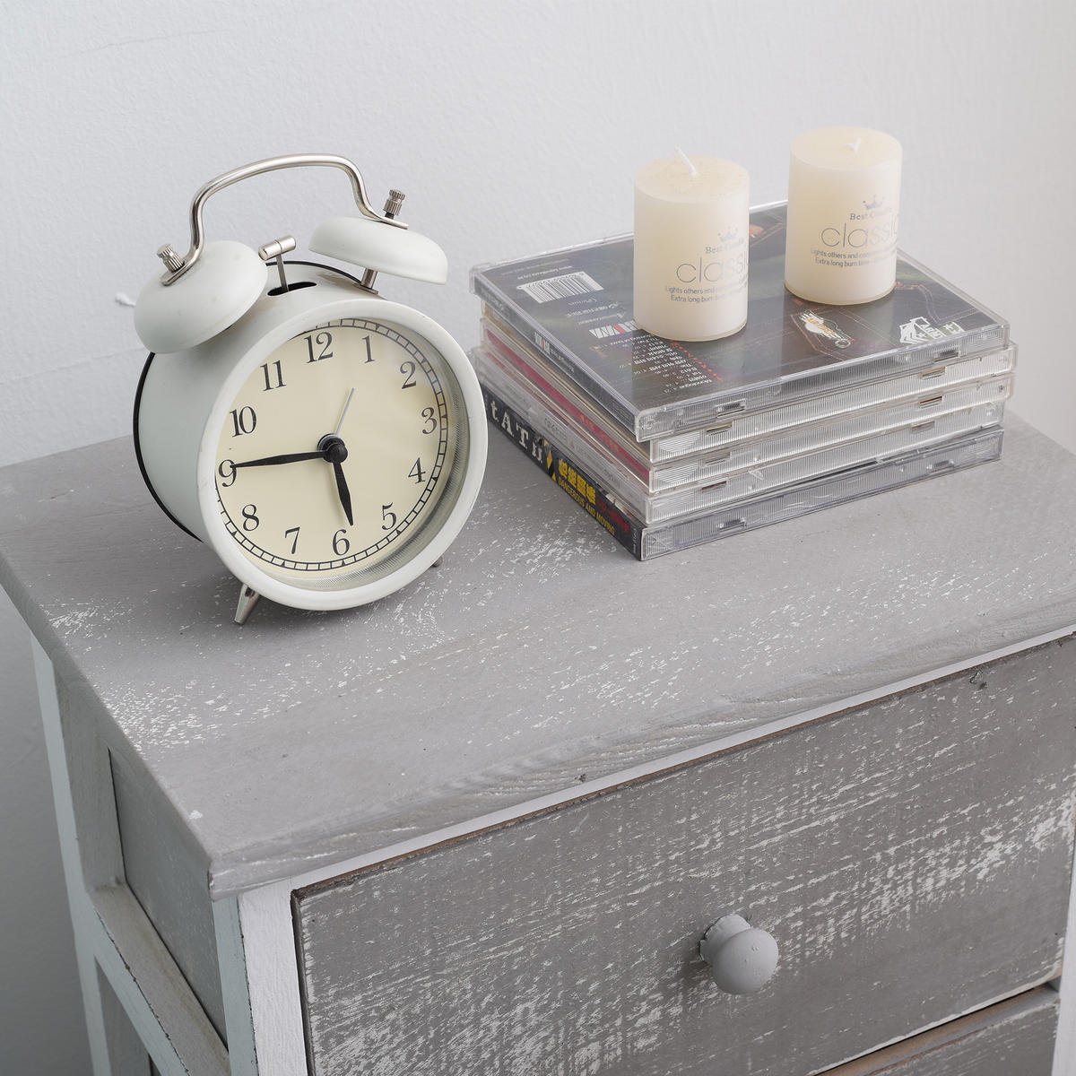 NACHTTISCH Grau 25/35/56 cm - Grau, Holz (25/56/35cm) - Mobili Rebecca