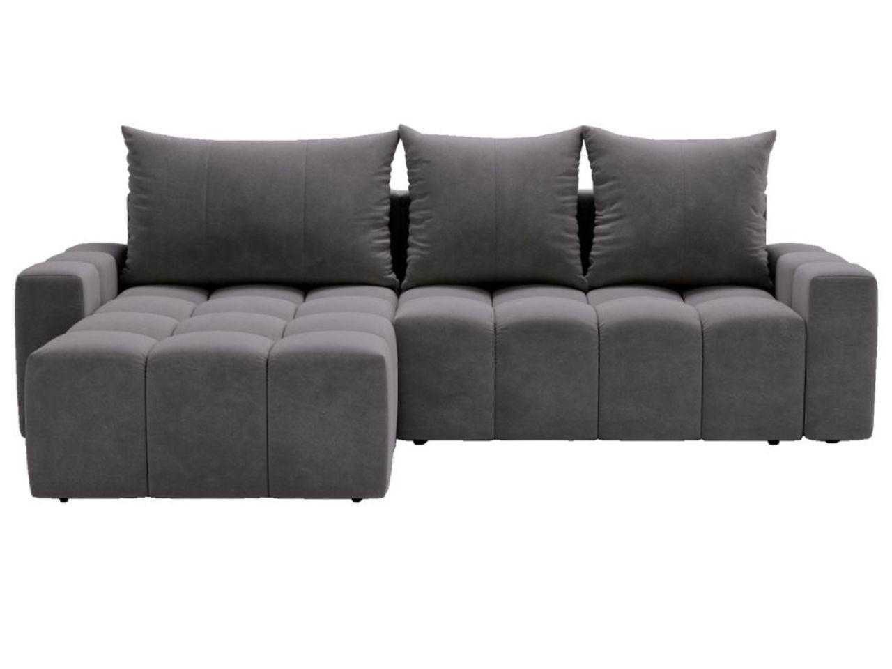 ECKSOFA Bresso Grau - Grau, Holz/Textil (255/168cm) - Graingold