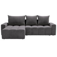 ECKSOFA Bresso Grau - Grau, Holz/Textil (255/168cm) - Graingold