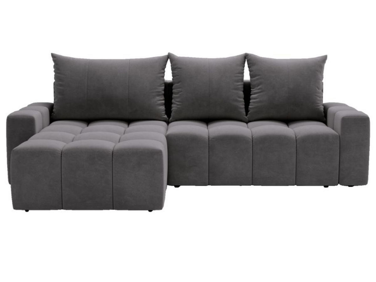 ECKSOFA Bresso Grau - Grau, Holz/Textil (255/168cm) - Graingold