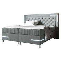 BOXBETT Tenosi 5 LED - Grau, Holz (120/200cm) - MIRJAN24