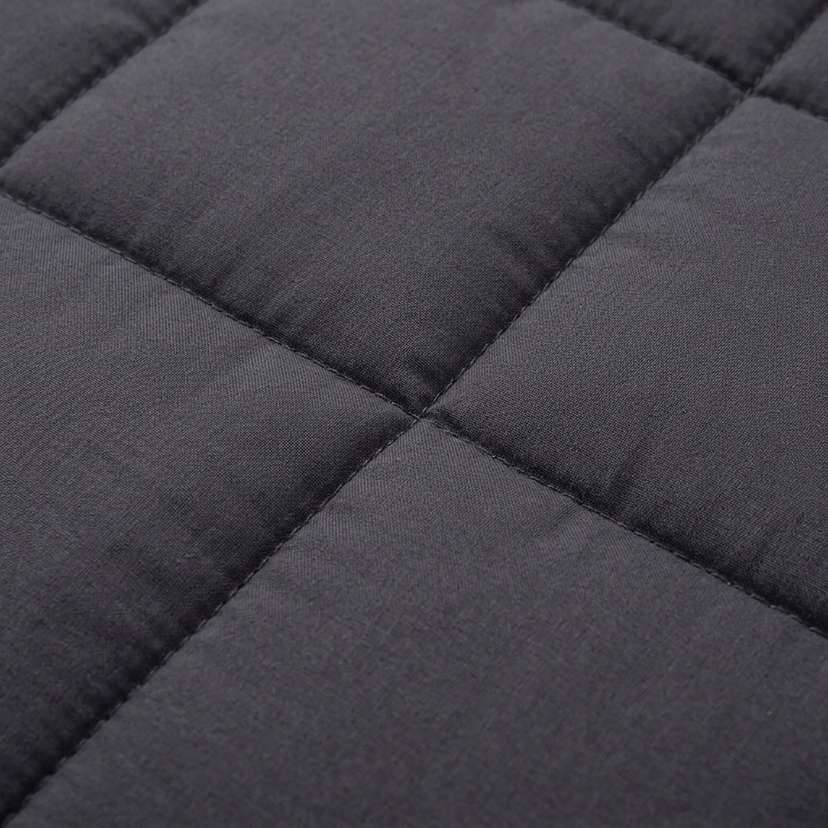 GEWICHTSDECKE Grau 200x200 cm - Grau, Glas/Textil (200/200cm) - Relaxdays