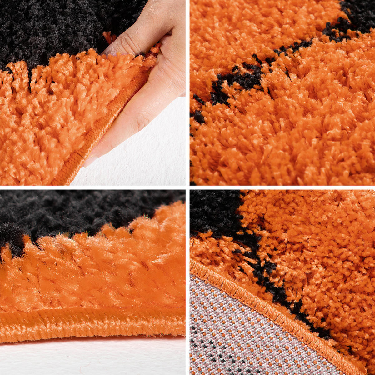 TEPPICH Kinder Hochflor Basketball Motiv Polypropylen Kinderzimmer Orange Rund 100x100 - Orange, Textil (100/100cm) - KADIMA DESIGN