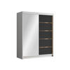 SCHIEBETÜRENSCHRANK Flavio III - Goldfarben/Multicolor, Holzwerkstoff/Metall (150/200/58cm) - MIRJAN24