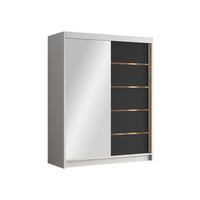 SCHIEBETÜRENSCHRANK Flavio III - Goldfarben/Multicolor, Holzwerkstoff/Metall (150/200/58cm) - MIRJAN24