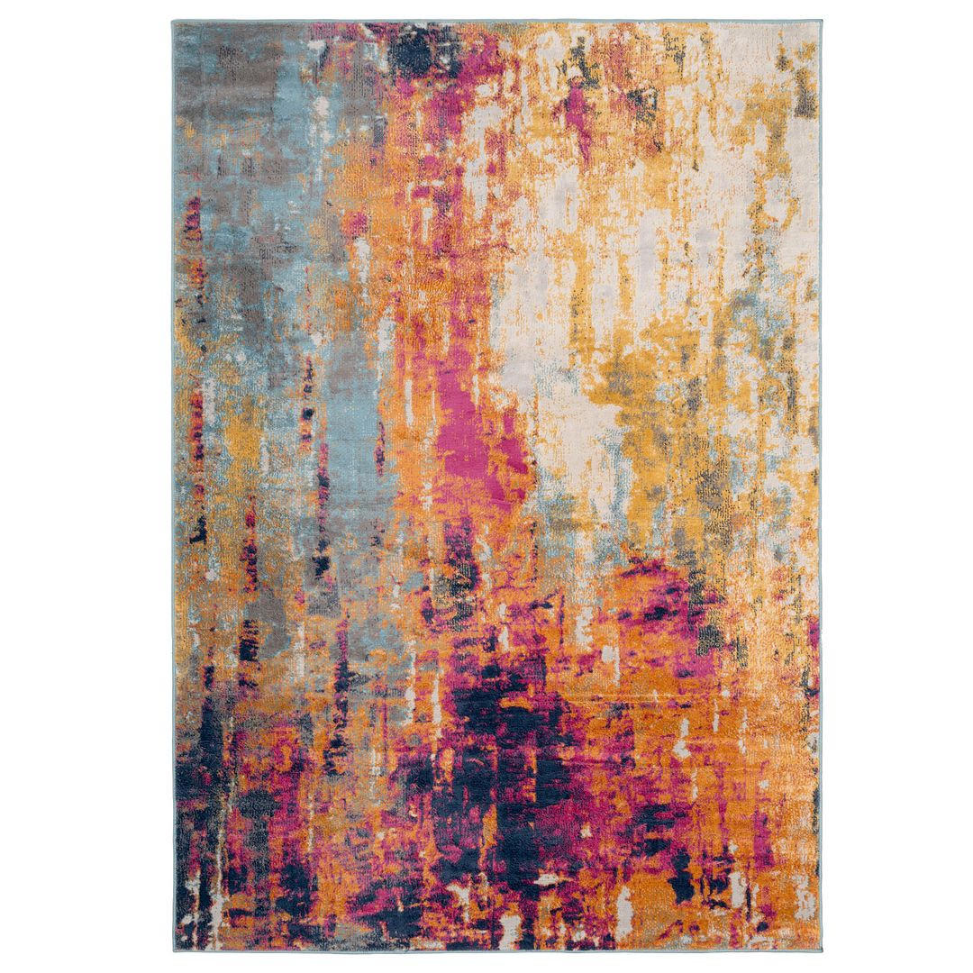 WEBTEPPICH Ray Multi - Orange, Textil (120/170cm) - Kukoon Rugs