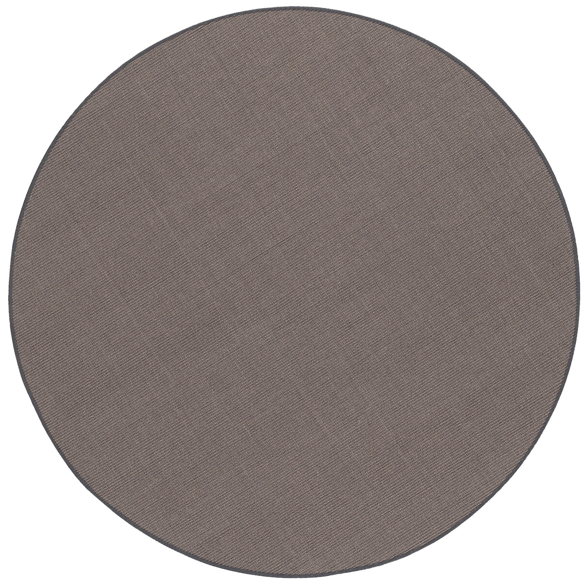 SISAL NATUR TEPPICH RUND - Anthrazit, Textil (133/133cm) - Snapstyle