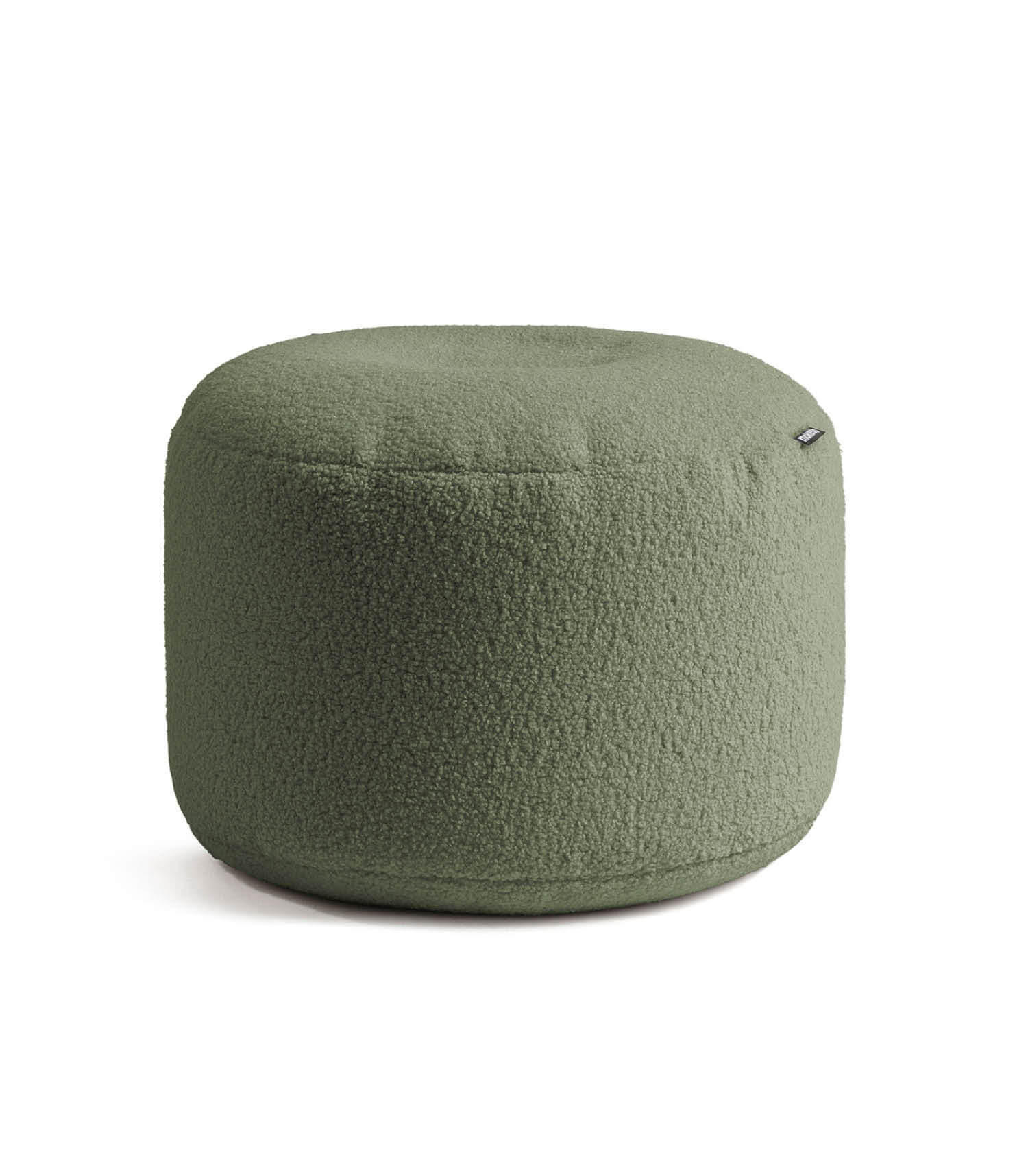 POUF Bouclé Mochi - Grün, Textil (50/30/50cm) - Mokebo