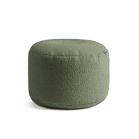 POUF Bouclé Mochi - Grün, Textil (50/30/50cm) - Mokebo
