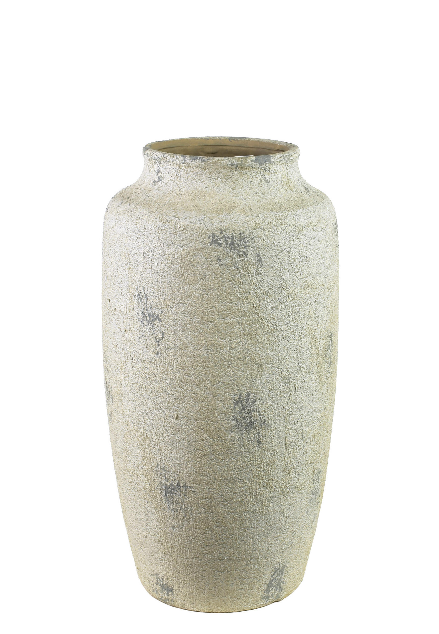 EVRO Vase aus Keramik, betongrau - Grau, Keramik (50cm) - Mondex