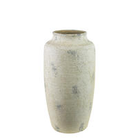 EVRO Vase aus Keramik, betongrau - Grau, Keramik (50cm) - Mondex