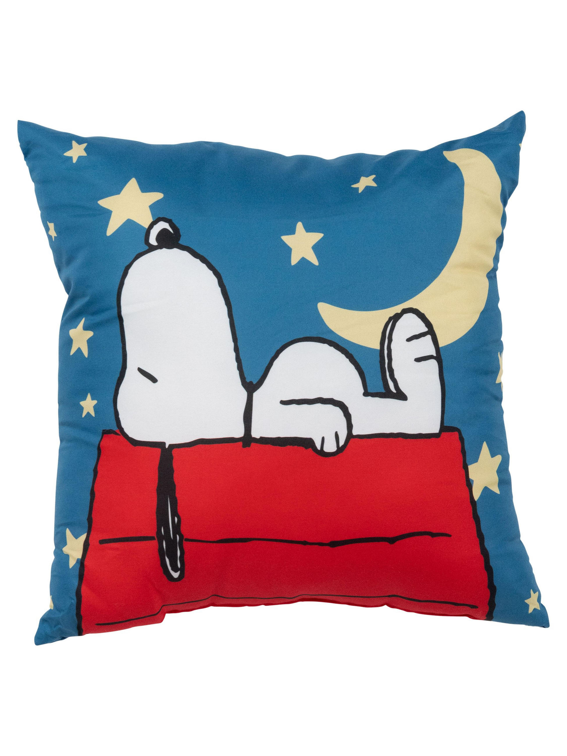 ZIERKISSEN The Peanuts Snoopy Mond & Sterne Blau 40 x 40 cm - Blau, Textil (40/40/10cm) - United Labels