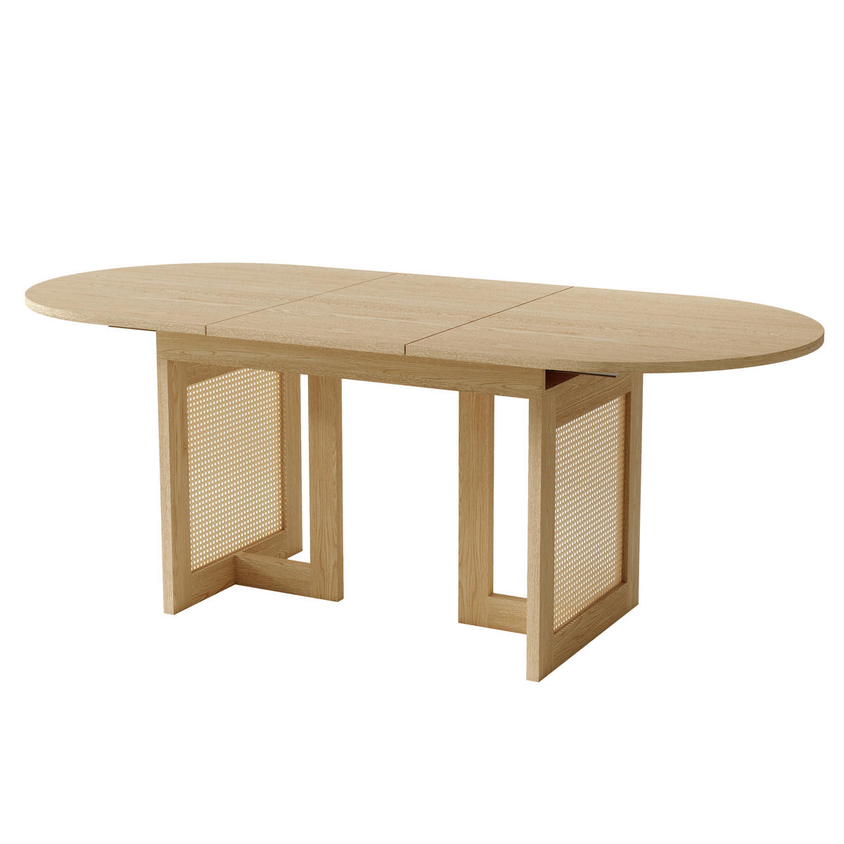 JÍDELNÍ STŮL Rozkládací dubový 150–200 × 90 cm pro 6–8 osob - barva dubu, kompozitní dřevo (90/200/75cm) - Urban Meuble