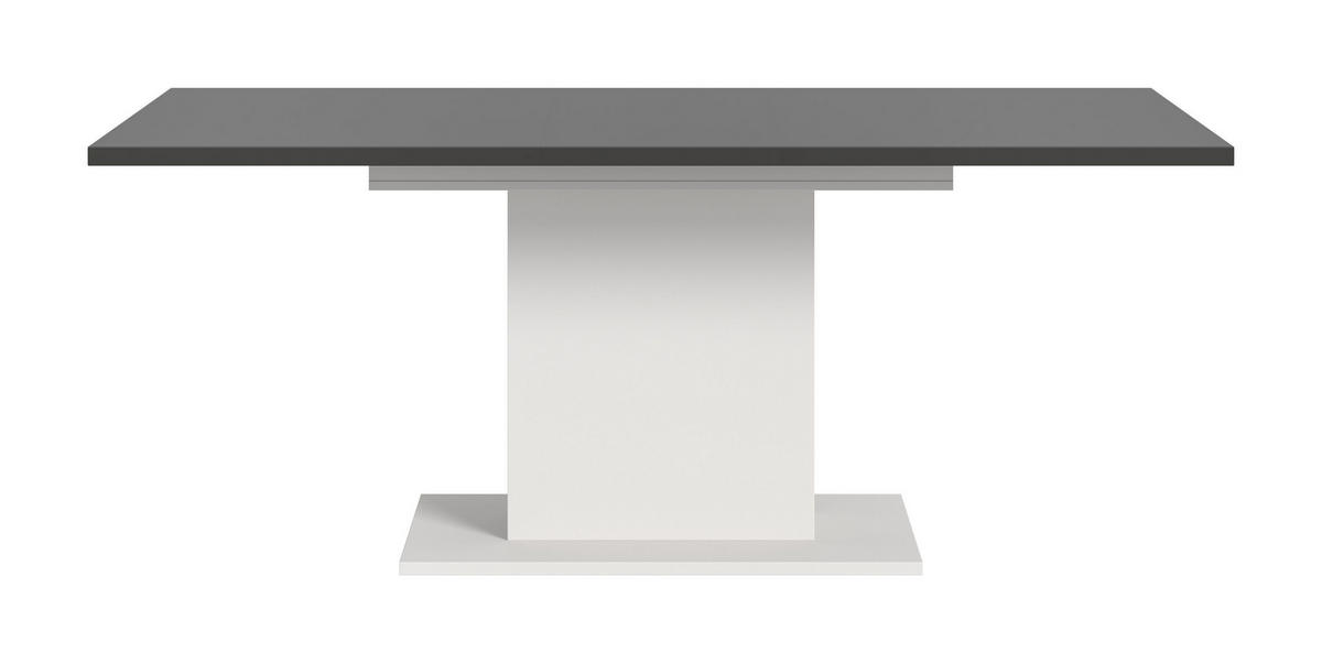 ESSTISCH MOTION (B/H/T: ca. 150/76/90 cm) in Weiß/grau - Weiß, Holzwerkstoff (90/150/76cm)