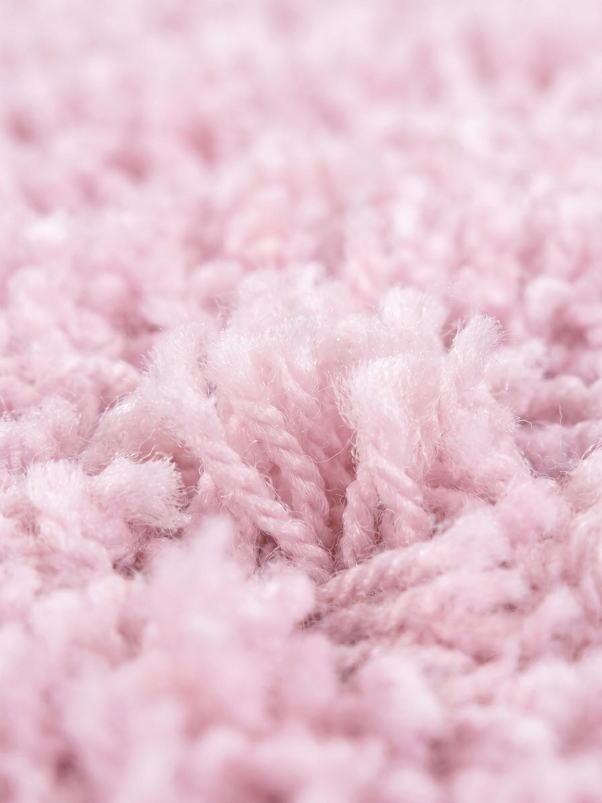 TEPPICH Hochflor Unifarben Polypropylen Wohnzimmer Shaggy Pink Rund 200x200 - Rosa, Textil (200/200cm) - KADIMA DESIGN