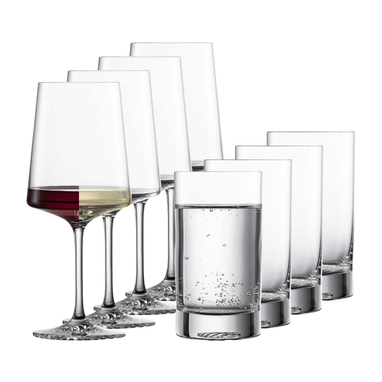 WEIN- & WASSERGLÄSERSET ECHO transparent 8er Set - Transparent, Glas - Zwiesel Glas