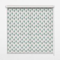 VNÚTORNÁ roleta - okenná roleta - roleta - 120x140 cm - Malé farebné jedle - zelená, plast (120/140/0.5cm) - TULUP