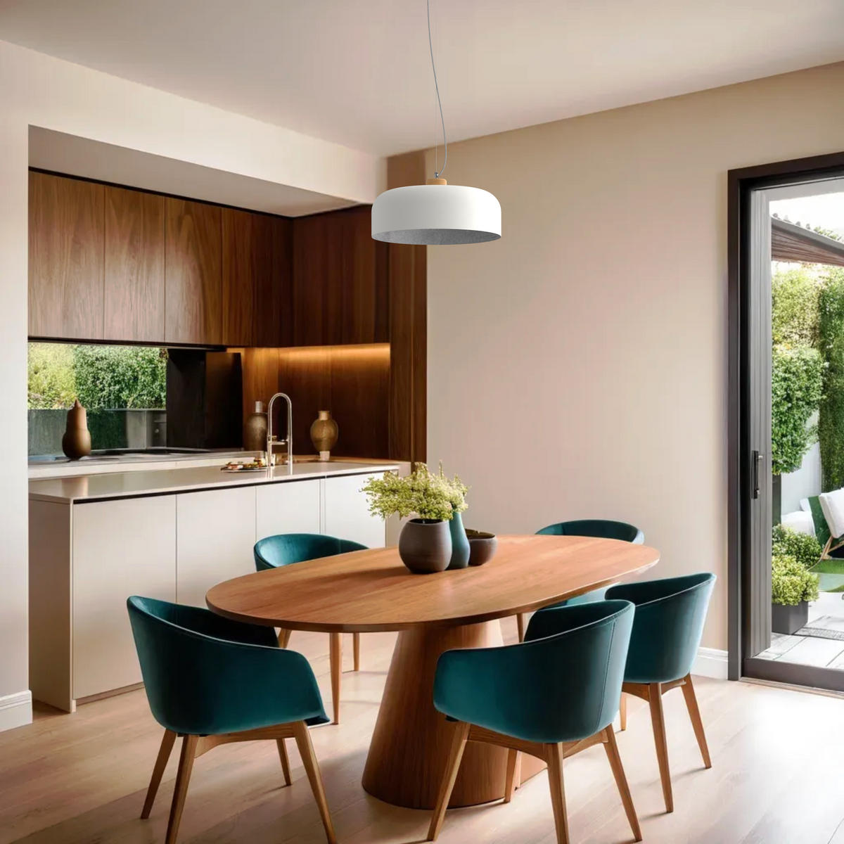 HÄNGELEUCHTE - Weiß, Metall (50/50/17cm) - Lumicom