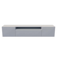 TV-LOWBOARD Weiß NIKOL Frezierte Fronten 200 cm - Weiß, Holzwerkstoff (200/40/41cm) - Sepro Meble