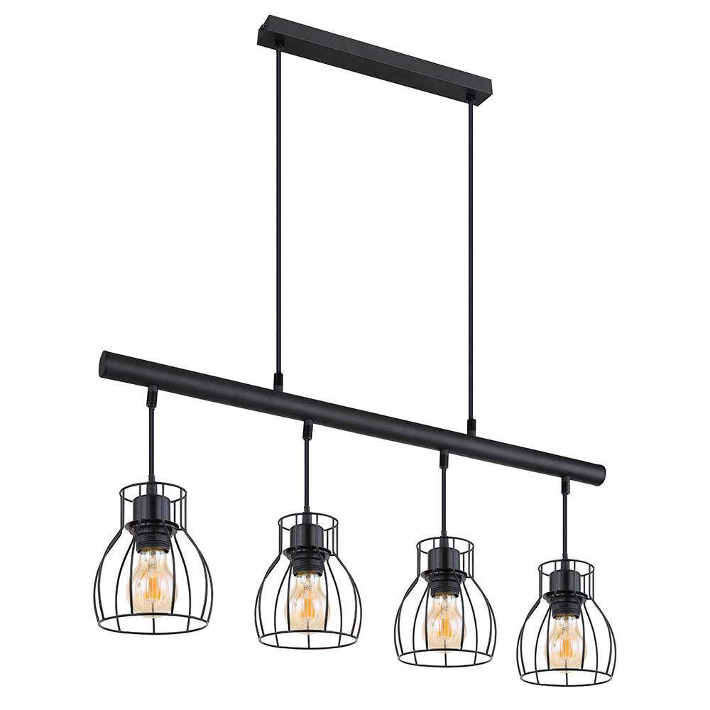 Globo Lighting Hängeleuchte Schwarz 14x120x77 cm