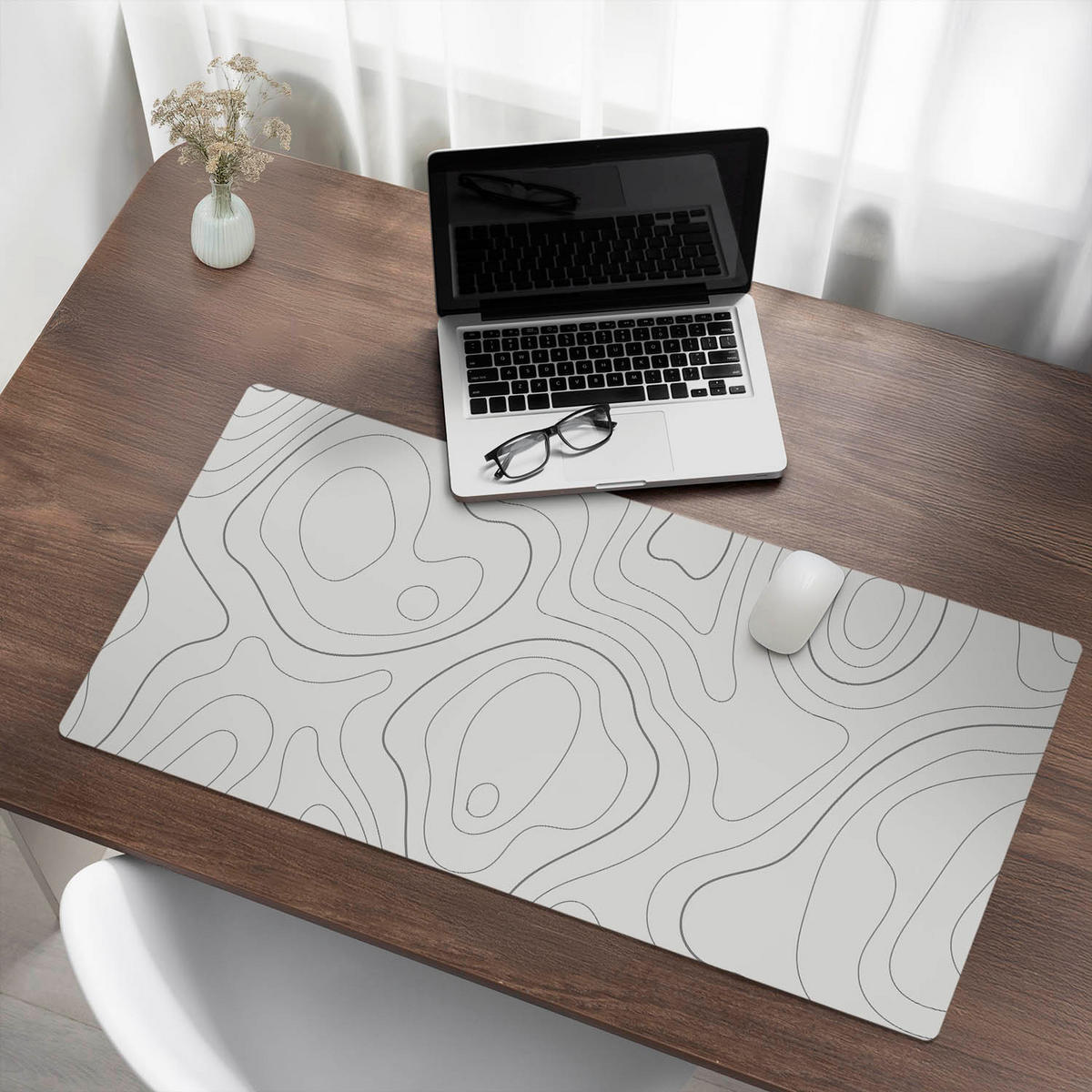 SCHREIBTISCHUNTERLAGE 100x50 cm Weiß - Weiß, Kunststoff (100/50/1.6cm) - Wallfluent