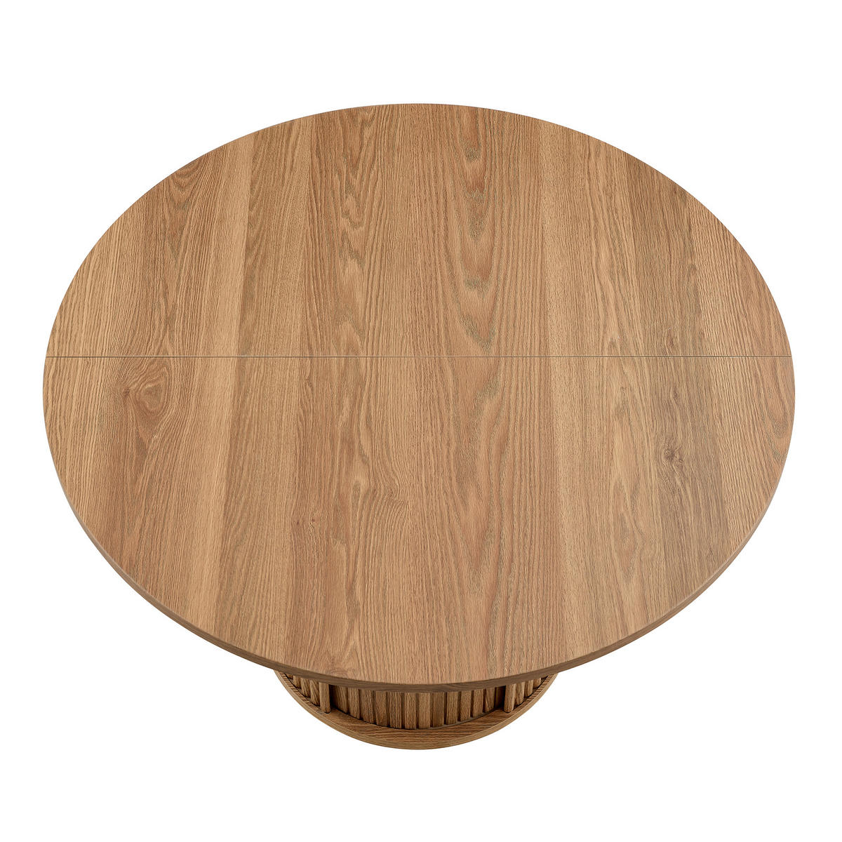 ESSTISCH rund 120/120/75 cm walnuss aus Holzwerkstoff mit Doppellager - Walnussfarben, Holzwerkstoff (120/120/75.5cm) - OKWISH