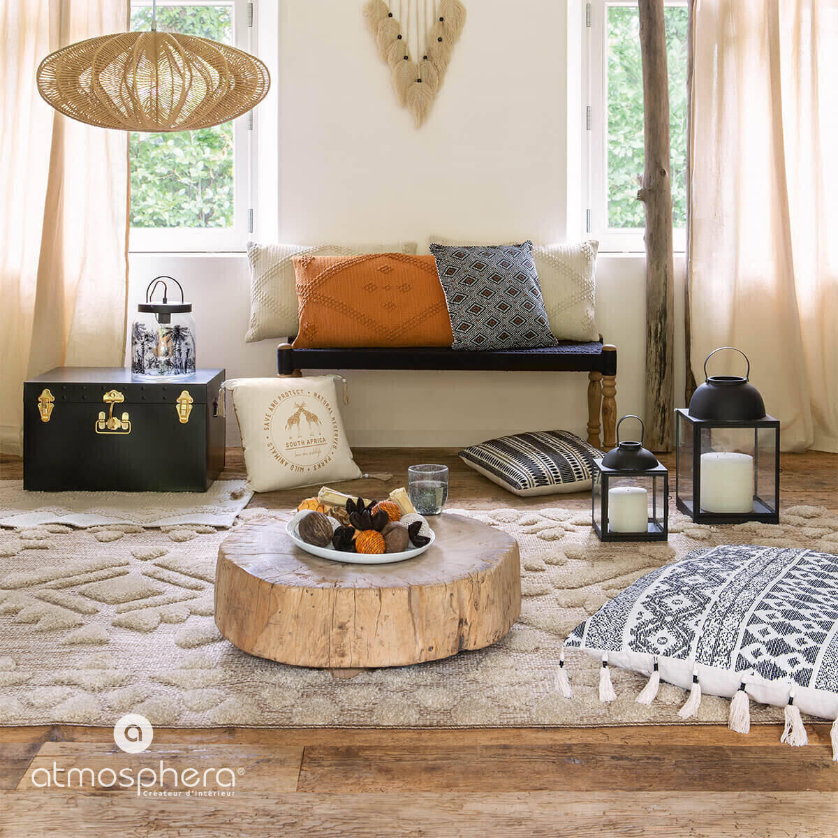 TEPPICH Hanae 150/230 cm - Braun, Kunststoff (150/230cm) - Atmosphera Createur d´interieur