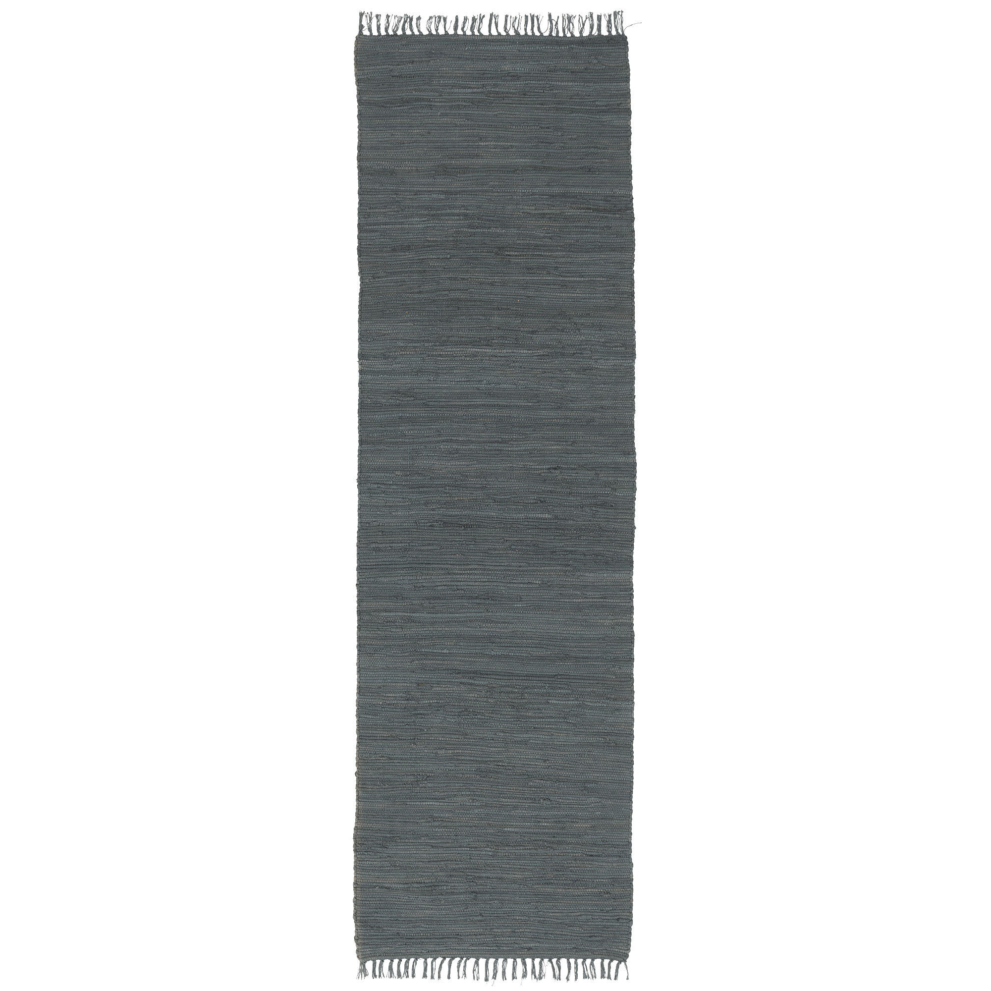 BAUMWOLLE NATUR TEPPICH LÄUFER JOLLY COTTON - Anthrazit, Textil (90/160cm) - Pergamon