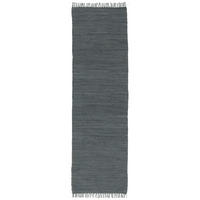 BAUMWOLLE NATUR TEPPICH LÄUFER JOLLY COTTON - Anthrazit, Textil (60/120cm) - Pergamon