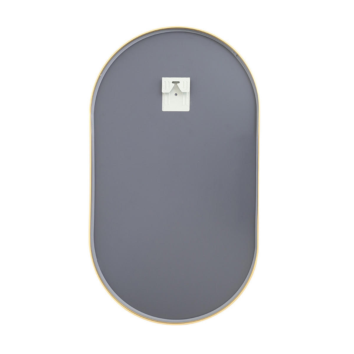 WANDSPIEGEL 40/70/2.8 cm Badezimmer Kapselform Metallrahmen Gold - Goldfarben, Glas/Metall (40/2.8/70cm) - Livingandhome