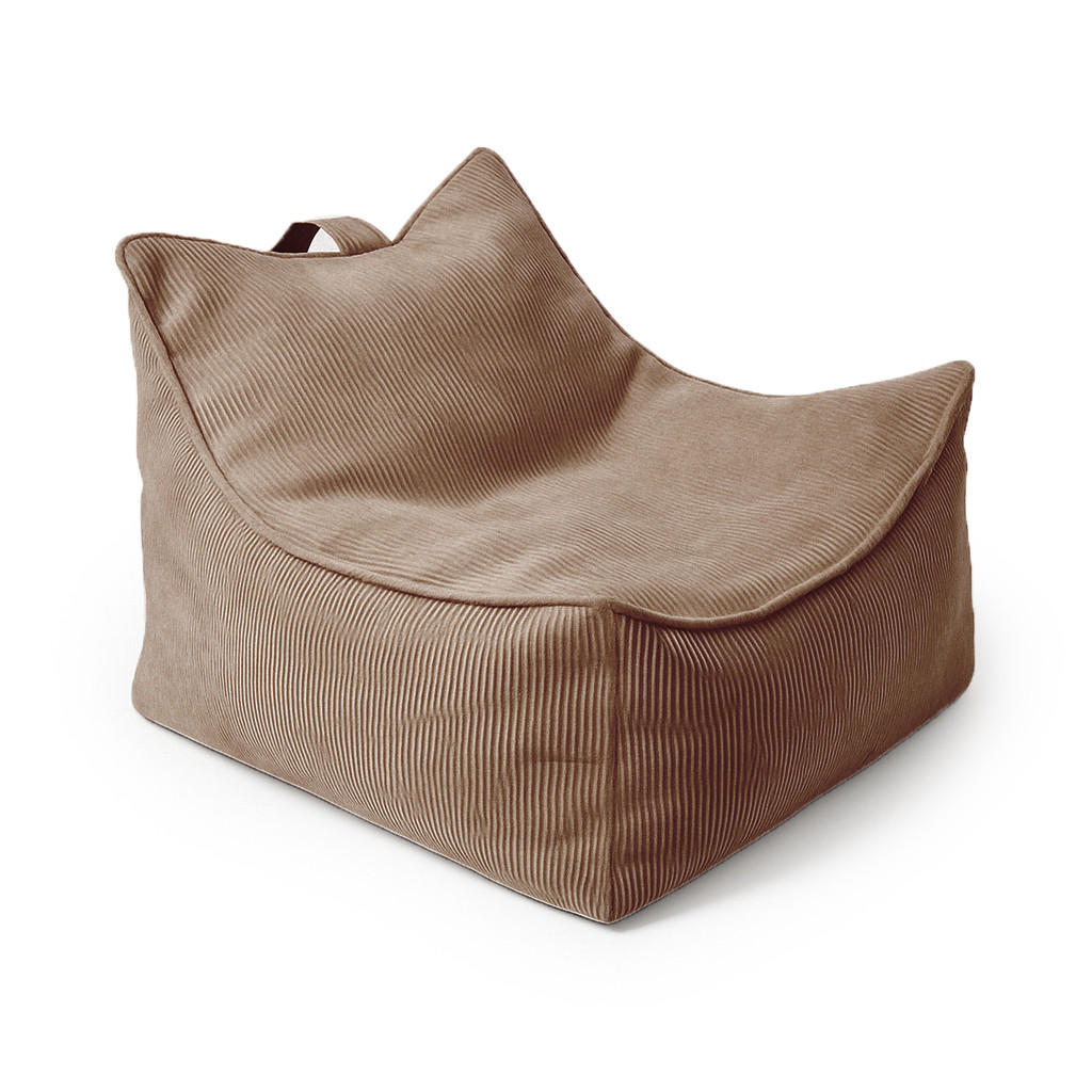 SITZSACK für Kinder, Slimcord, Braun - Braun, Textil (60/50/70cm) - MeowBaby