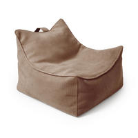 SITZSACK für Kinder, Slimcord, Braun - Braun, Textil (60/50/70cm) - MeowBaby