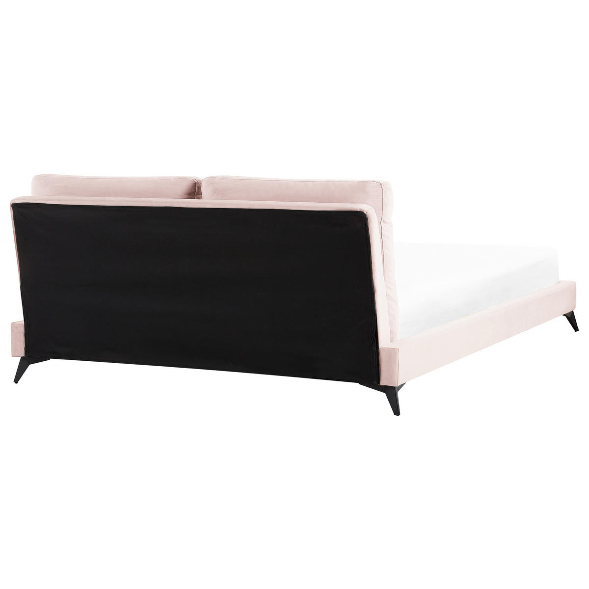 POLSTERBETT 180/200cm Pastellrosa Melle - Pink, Textil (180/200cm) - Beliani