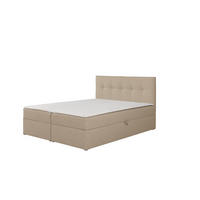 BOXBETT Toronto 180x200 Bonell-Matratze H3 und Topper - Beige/Silberfarben, Holz/Holzwerkstoff (180/200cm) - Ravio