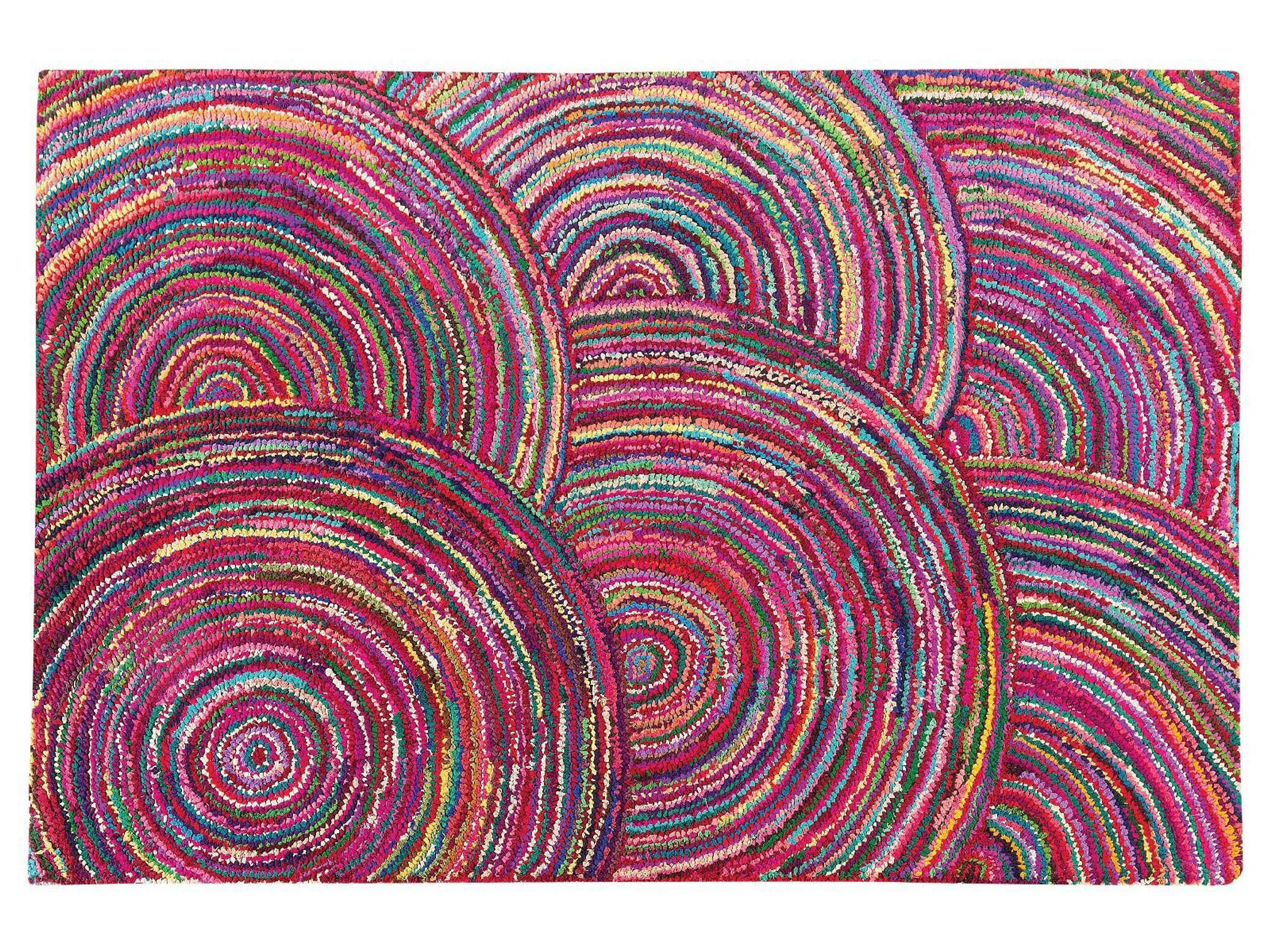 KURZFLOR-TEPPICH Kozan 230/160 cm - Multicolor, Textil (160/230cm) - Beliani