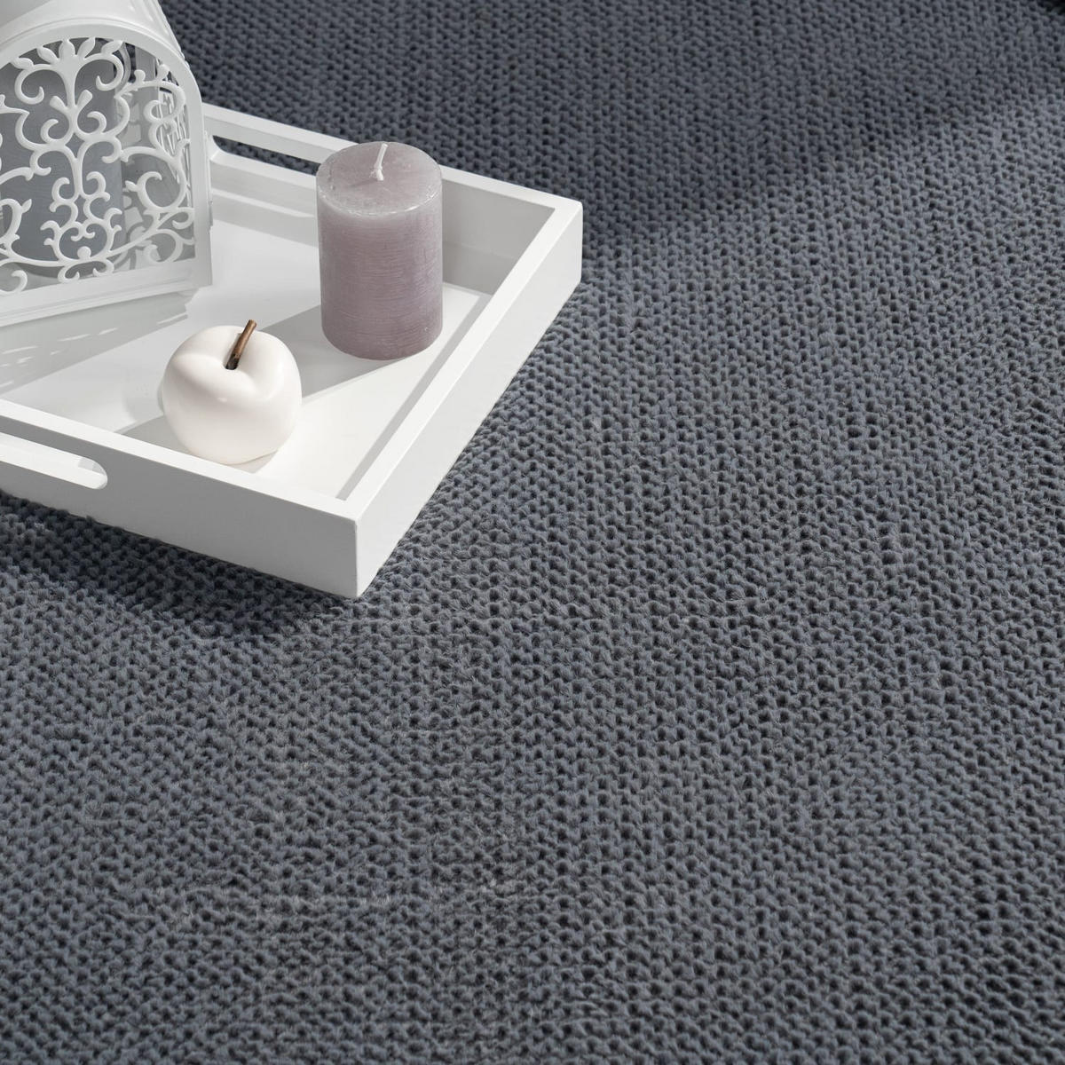 KURZFLORTEPPICH, einfarbig, Florhöhe 12 mm, Anthrazit, 120 x 160 cm - Anthrazit, Textil (120/160cm) - KADIMA DESIGN