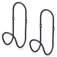 HANDTUCHHALTER 2er-Set 7/6/15,5 cm - Schwarz, Metall (6/15.5/7cm) - Giftdecor