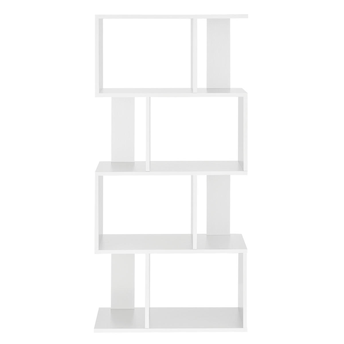 BÜCHERREGAL Brattahlid - Weiß, Holzwerkstoff (60/130/24cm) - [en.casa]