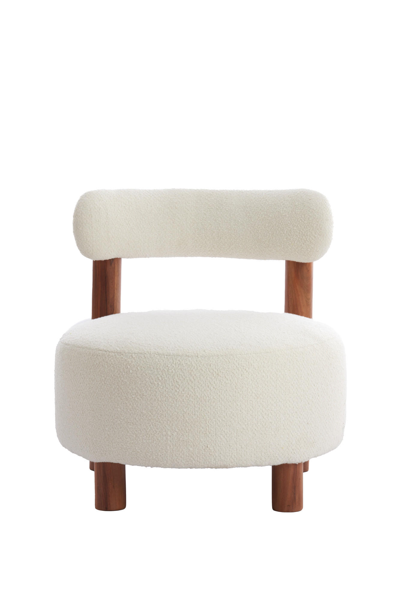 SESSEL Ferentino Braun Ø74/74 cm - Braun, Holz (74/74/74cm) - Light & Living