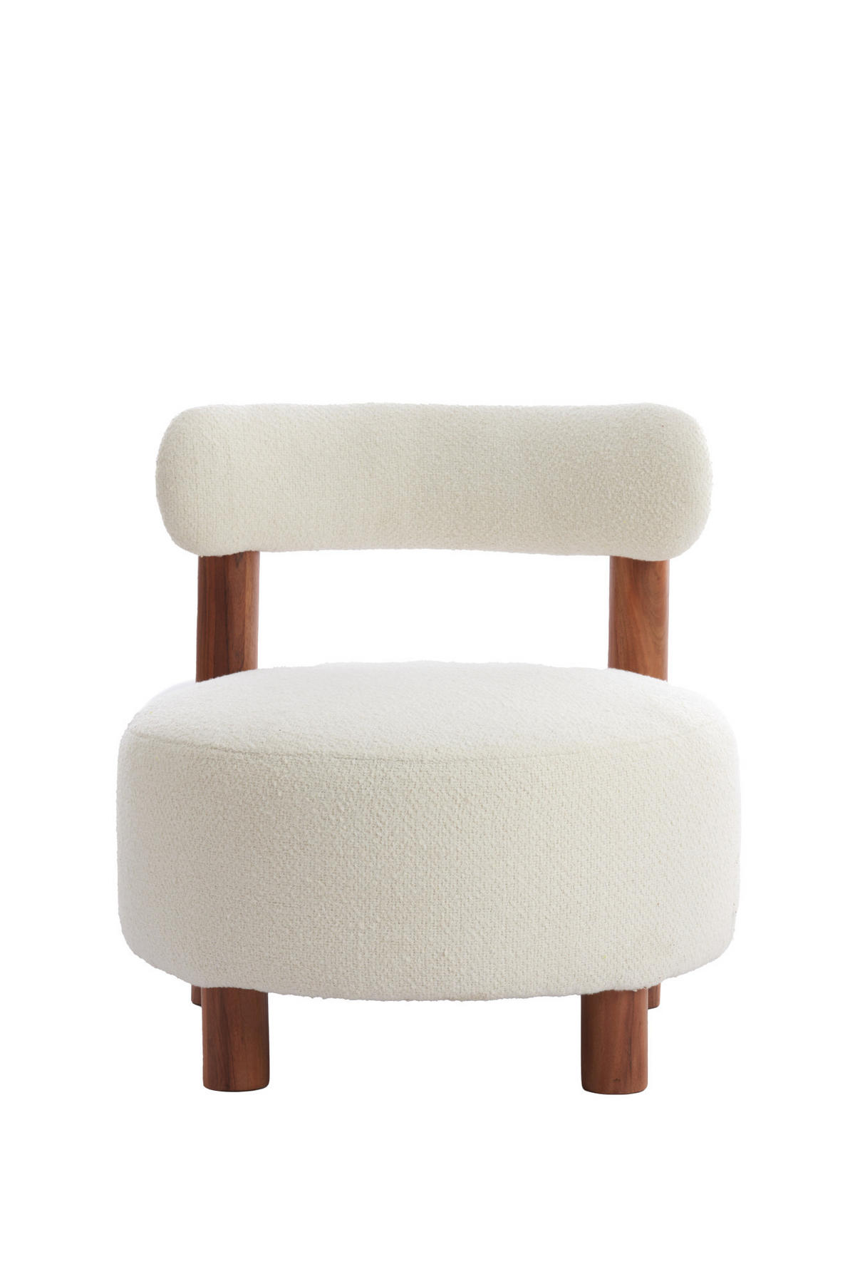 SESSEL Ferentino Braun Ø74/74 cm - Braun, Holz (74/74/74cm) - Light & Living