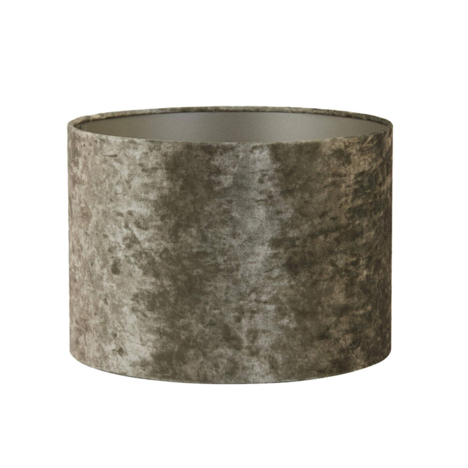 LAMPENSCHIRM BRAVE Ø30x21 cm, Samt, Braun - Braun, Textil (30/30/21cm) - Light & Living