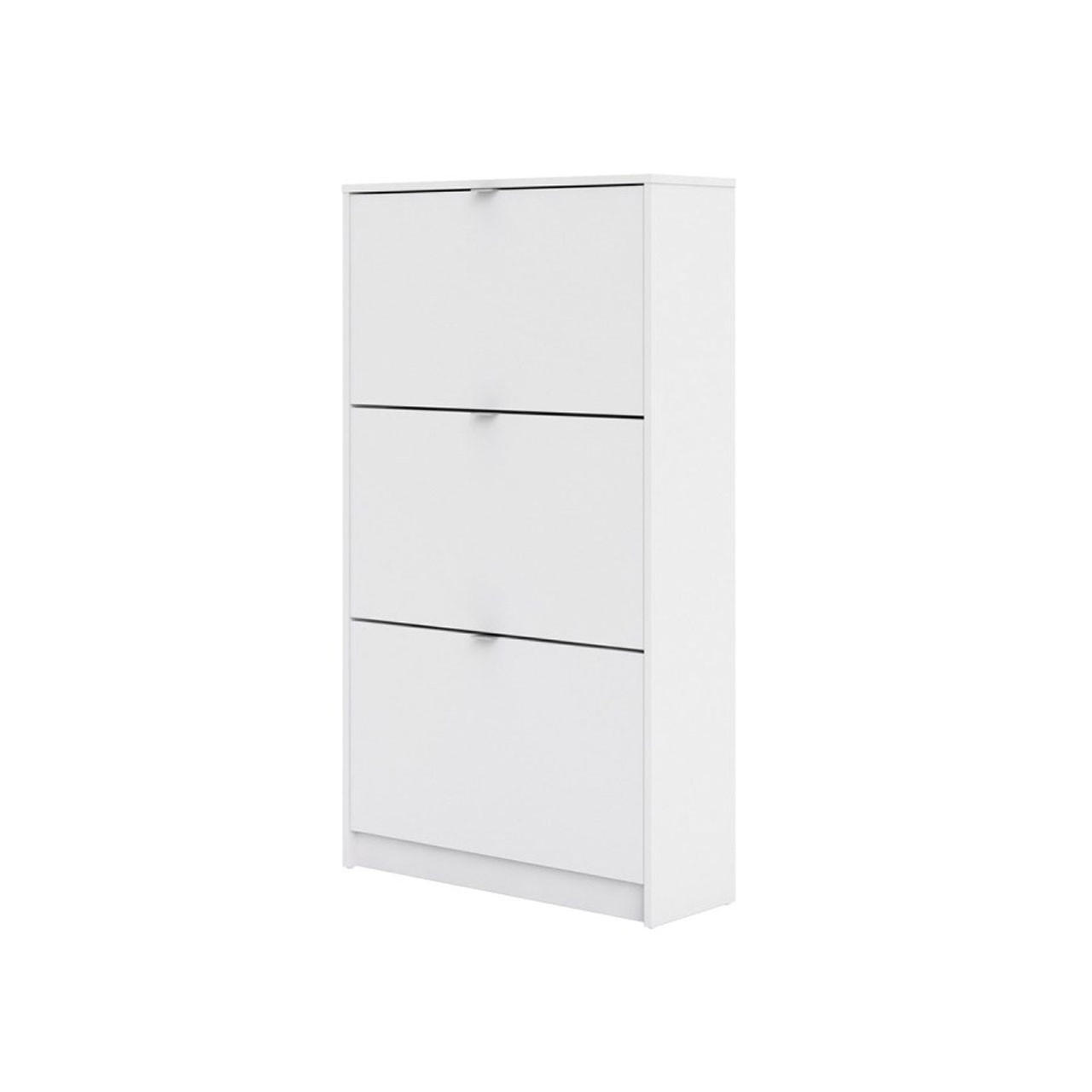 SCHUHKIPPER weiß - Weiß, Holzwerkstoff (70/124/24cm) - ebuy24