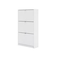 SCHUHKIPPER weiß - Weiß, Holzwerkstoff (70/124/24cm) - ebuy24